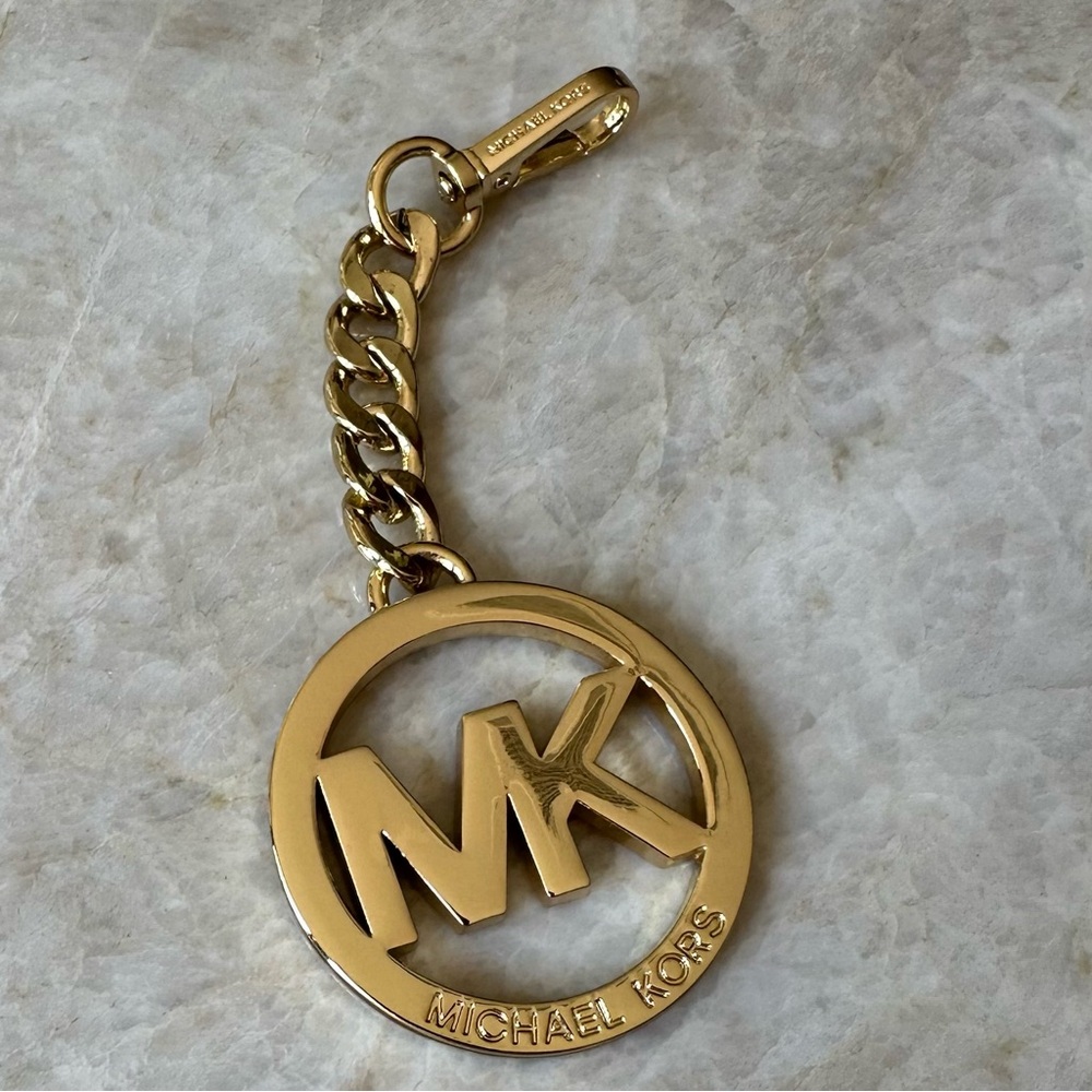 Michael Kors Gold Logo Purse Charm - NWOT - Purse Charm - BFF Gift - Bag Tag